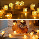 Axyaa Crystal Ball Globe String Lights Warm White Fairy Hanging Light