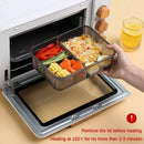 Axyaa Portable Lunch Box Set with Utensils and Microwave-Safe Container