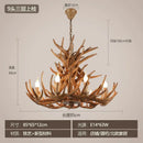 Axyaa Deer Horn Chandelier for Retro Living Room Decor