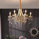 Axyaa Crystal Pearl Chandelier LED Pendant Lights Luxury Villa Decor