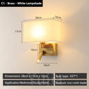 Axyaa Modern Adjustable Wall Sconce with LED Spotlight Rotation