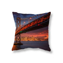 Axyaa City Building Night View Pillowcase