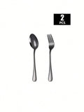 Axyaa Stainless Steel Fork and Spoon Set - Ideal for Home, Restaurant, Wedding, Party