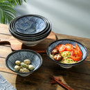 Axyaa Ramen Bowl Sea Ripple Large Soup Bowl for Commercial and Household