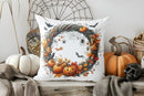 Axyaa Halloween Ghost Cat Pumpkin Throw Pillow Cover
