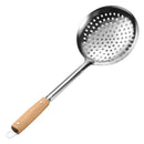 Axyaa Large Colander Skimmer Spoon Strainer Stainless Steel Kitchen Utensil