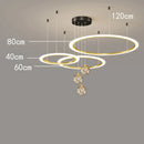 Axyaa LED Chandeliers: Modern Pendant Lamps for Living and Dining Room Lighting