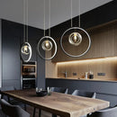 Axyaa Modern Nordic Glass Pendant Light for Bar Desk, Restaurant, Staircase, Bedroom, and Bedhead
