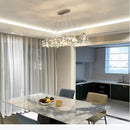 Axyaa Luxury Crystal Chandelier LED Pendant Lamp Home Decor Lighting