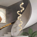 Axyaa Modern Crystal Chandeliers Indoor LED Ceiling Lamp for Living Room