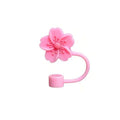 Flower Silicone Tumbler Straw Toppers for Axyaa Stanley Cups