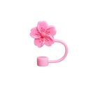 Flower Silicone Tumbler Straw Toppers for Axyaa Stanley Cups