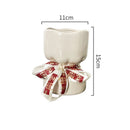 Axyaa Ceramic Flower Bouquet Vase Desk Decoration for Room Aesthetic Decor