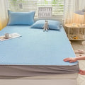 Axyaa Summer Latex Bed Fitted Sheet Set with Soft Air-conditioning Mat & Anti-slip Bed Skirt