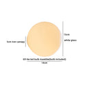 Axyaa White Glass Ball LED Wall Lamp Sconce Modern Bedroom Decor Fixture