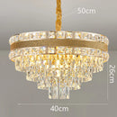 Crystal Living Room Chandelier by Axyaa | Luxury Pendant Light for Dining Room & Ceiling