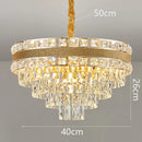 Axyaa Crystal Chandelier Pendant Light for Living & Dining Room, Luxury Ceiling Lighting