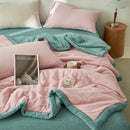 Axyaa Soy Fiber Double-Layer Summer Quilt Set - Breathable & Washable