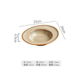 Axyaa Ceramic Hat Plate Soup Salad Dessert Pasta Specialty Tableware