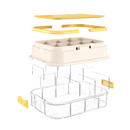 Axyaa Lego Toy Storage Case: Stackable Bins with Adjustable Containers