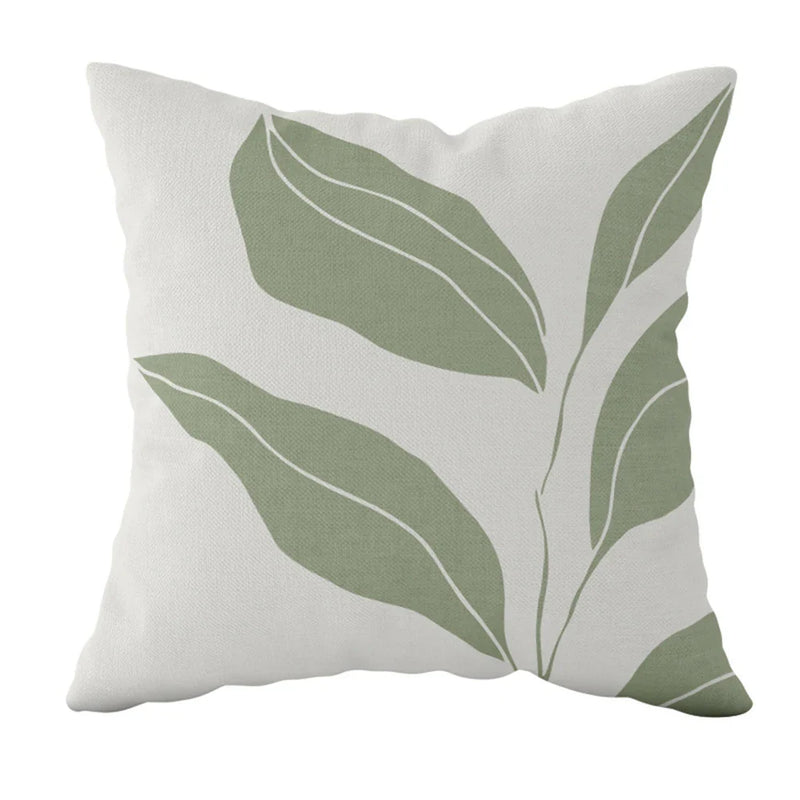 Axyaa Striped Daisy Abstract Art Pillowcase - Home Decor Square Cushion Cover