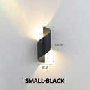 Axyaa Modern LED Wall Lamp 10W Indoor/Outdoor Waterproof Sconce Light