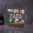 Personalized Acrylic Lamp with Photo & Text, Axyaa Bedroom Night Light Gift