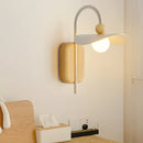 Axyaa Nordic Wood Wall Sconce for Living Room, Office, Restaurant - LED G9