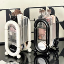 Axyaa Acrylic Makeup Organizer for Vanity with 4 Slots, Brush Cup, Lipstick Holder