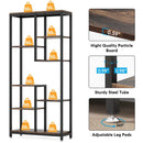 Axyaa Industrial Tall 8-Shelf Bookcase for Stylish Storage and Display