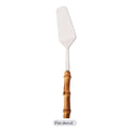 Axyaa Bamboo Handle Stainless Steel Cake Knife for Baking and Serving