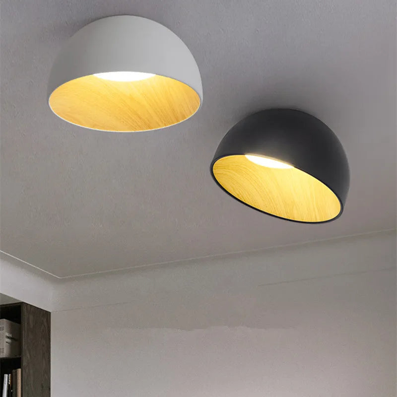 Modern Wood Grain Ceiling Light - Axyaa Designer Light Fixtures