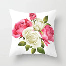 Axyaa Flower Butterfly Pattern Cushion Cover - Sofa Decoration Pillowcase