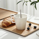 Axyaa Ash Wood Rectangular Dessert Tray