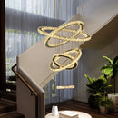Axyaa Crystal Chandelier: Modern Large Pendant Lights for Living Room, Bedroom Ceiling Lamp