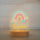 Children's Animal Night Light Custom Name Lamp by Axyaa: Personalized Acrylic Baby Room Decor