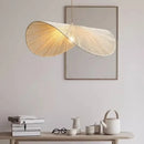 Axyaa Rattan LED Pendant Lights: Nordic Handmade Minimalist Home Decor Lighting