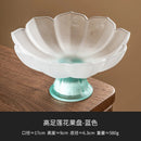 Axyaa Lotus Fruit Plate: Pink Nut Refreshment Plate for Living Room Coffee Table