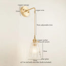 Axyaa Striped Glass LED Wall Sconce - Japanese Vintage Style