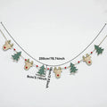 Axyaa Christmas Wooden Reindeer Tree Ornaments Garland Festive Home Party Decor