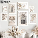 Axyaa Islamic Mosque Calligraphy Wall Art Canvas Painting for Living Room