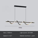 Axyaa Nordic LED Pendant Light in Gold/Black for Stylish Home Decor