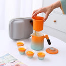 Axyaa Ceramic Travel Tea Set Quick Guest Cup Portable Tea Cup