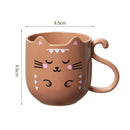 Axyaa Creative Cat Mouthwash Cup for Children - Drop Resistant Plastic Water Cup