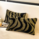 Axyaa Plush Rabbit Velvet Pillow Cover Set - Soft & Fluffy Decorative Pillow Sham