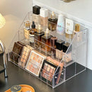 Acrylic Desktop Makeup Organizer by Axyaa: Cosmetics & Skincare Storage Rack