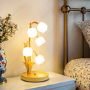 Axyaa LED Flower Table Lamp: Decorative Desk Light, 3 Colors, Landscape Lighting