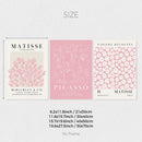 Pink Abstract Sage Matisse Gallery Print Set by Axyaa
