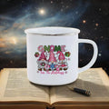 Axyaa Enamel Cup: Cute & Funny Original Anime Mug for Tea, Coffee, Beer & Travel
