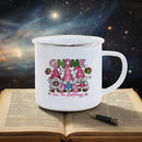 Axyaa Enamel Cup: Cute & Funny Original Anime Mug for Tea, Coffee, Beer & Travel